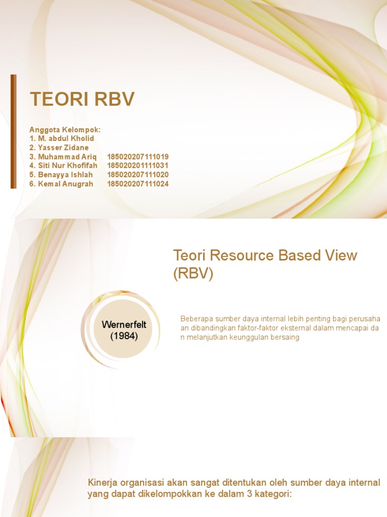Teori RBV | PDF