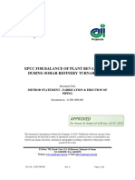 MS For Fabrication & Erection of Piping