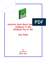 Download and Analyze Historical Stock Quotes