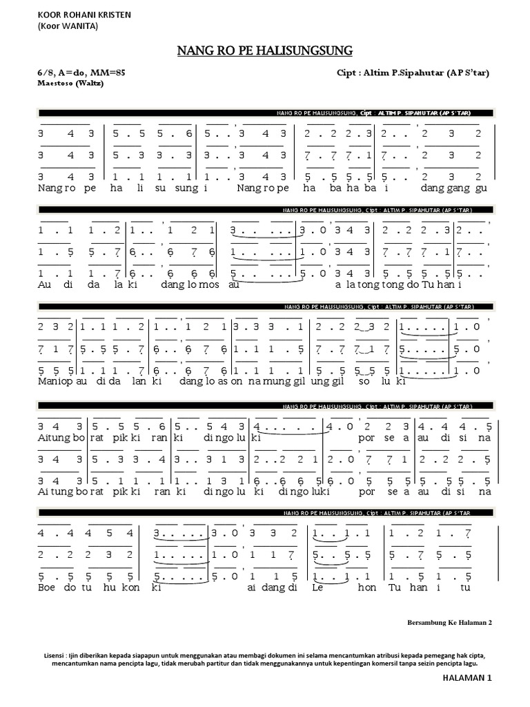 Nang Ro Pe Halisungsung KOOR WANITA PDF