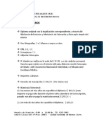 Requisitos Matriculación Universitarios PDF