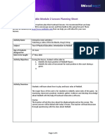 Easiteach and Vertable Module 2 Lesson Planning Sheet