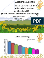 Analisis Identifikasi Unsur Benih Padi Varietas Unggul Baru Inbrida Dan Hibrida Dengan Metode LIBS (Laser Induced Breakdown Spectroscopy)