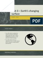 Unit 3 - Earth's Changing Surface: Lesson 1 - Day 3