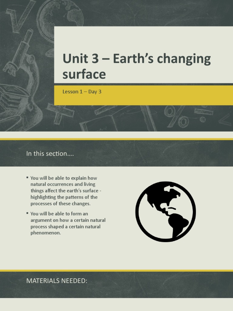 Understanding Earth's Surface Changes | PDF | Erosion | Weathering