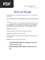 Modal Auxiliary Verbs - Will and Would