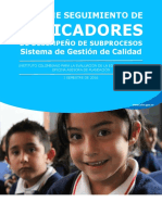 Informe seguimiento indicadores i semestre 2016 v2