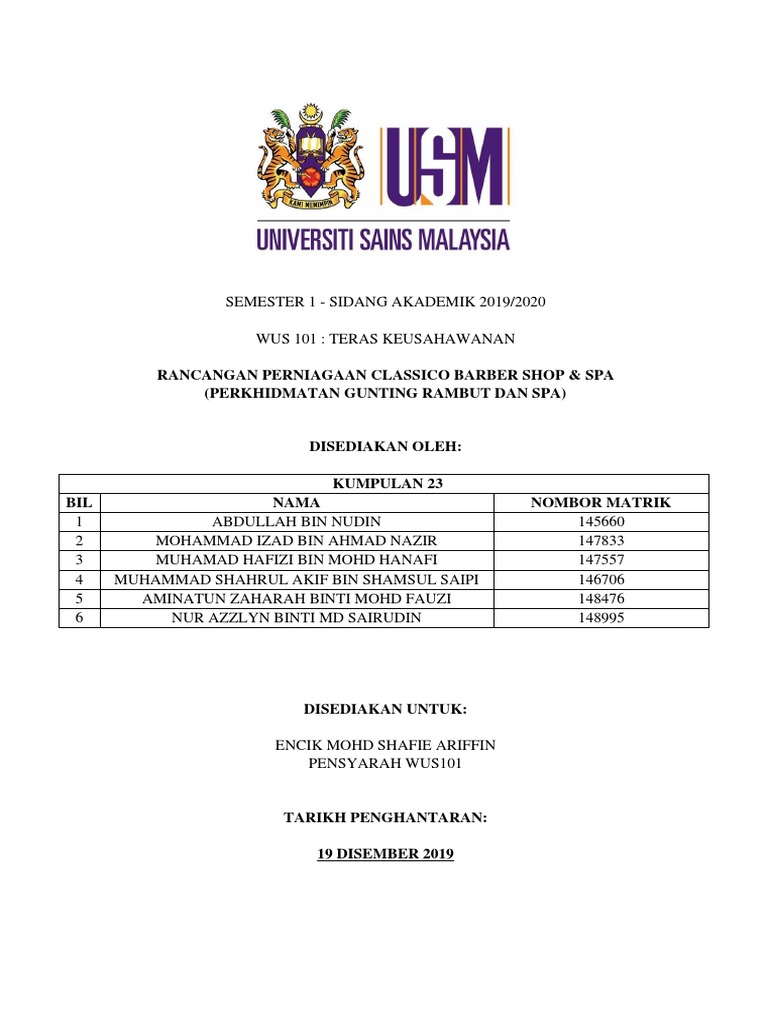 Rancangan Perniagaan Jus101 Pdf Pdf