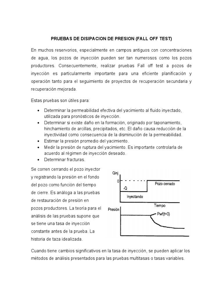 Pruebas Fall Off en Pozos Inyectores | PDF | Permeabilidad (Ciencias de ...