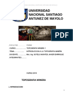 Introducción a la Topografía Minera