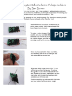 How To Join Two Peytwist Tubes To Form A V Shape Necklace