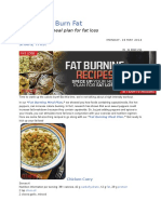 Recipes To Burn Fat