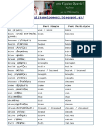 Irregular Verbs LIST PDF