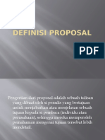 DEFINISI PROPOSAL