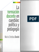 La Formacion Docente en Cuestion Politica Y Pedag PDF