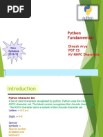 Python Fundamentals: Dinesh Arya PGT Cs KV NHPC Dharchula