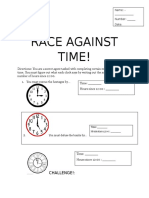 Race Against Time - Worksheet