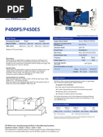 P400P5/P450E5: Output Ratings Ratings and Performance Data