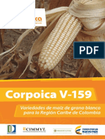 Corpoica V-159: Variedades de Maíz de Grano Blanco para La Región Caribe de Colombia