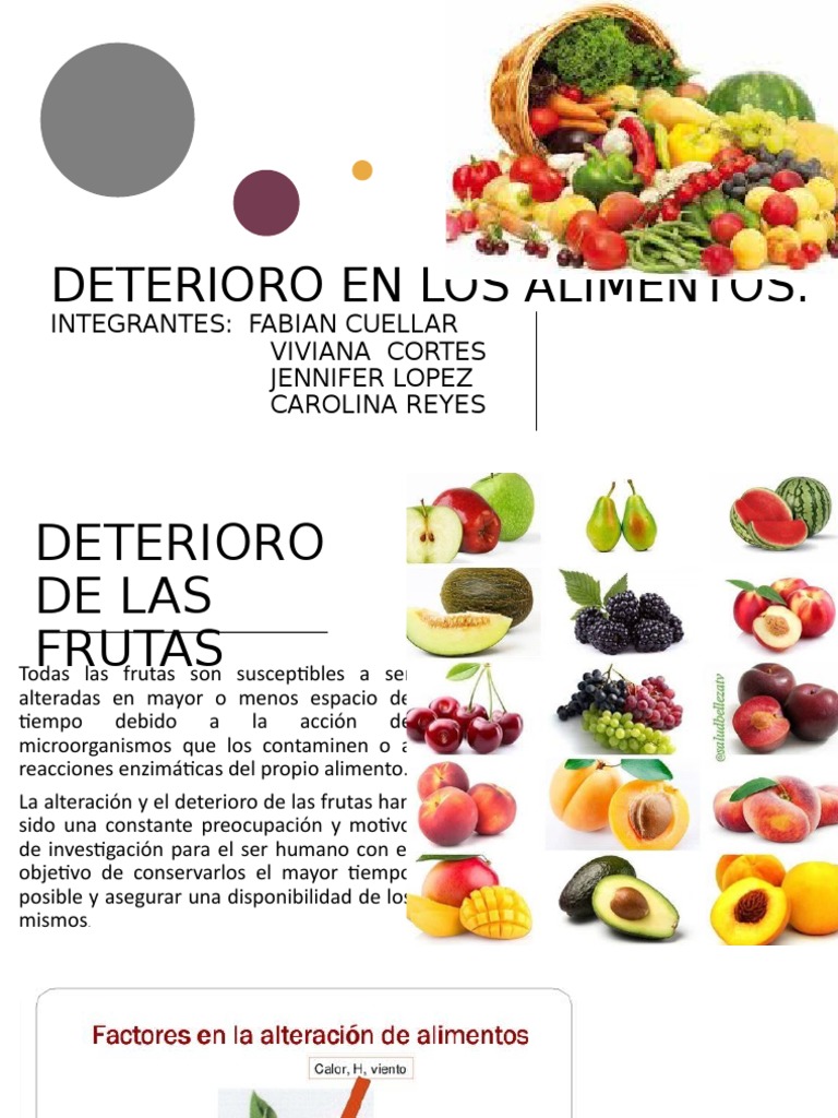 Deterioro y tipos de manzanas | PDF | Alimentos | Comida y bebida