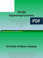 Engineering Economics Rate of Return Analysis