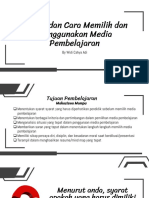 Pertemuan 6. Syarat Dan Cara Memilih Media Pembelajaran PDF