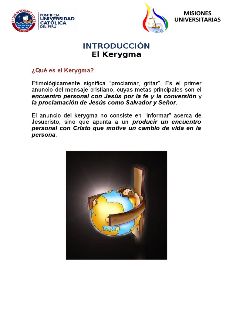 Kerygma. Tema 1 - El Amor de Dios | PDF | Fe | Amor