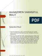 MANAJEMEN SAKARATUL MAUT