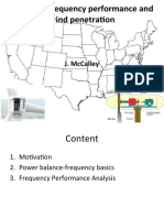 Transient Frequency Performance and Wind Penetration: J. Mccalley