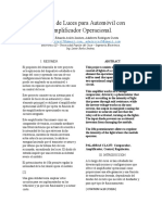 Control de Luces para Automóvil Con Amplificador Operacional