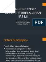 Prinsip-Prinsip Dasar Pembelajaran Ips Mi