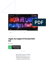 Jagah Jee Lagane Ki Duniya Nahi Hai - by Owais Raza Qadri With Lyrics