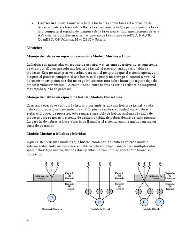 Hebras en Linux | PDF | Kernel (sistema operativo) | Proceso (Computación)