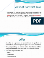 I. An Overview of Contract Law: Agreement