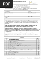 Fire Safety Risk Assessment Form HSEQCMRA 7.1