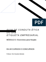 APOSTILA - GUIA DE CONDUTA ÉTICA e ETIQUETA PROFISSIONAL - MÓDULO 2 - EXERCÍCIOS - DEFINITIVA