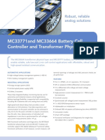 MC33771and MC33664 Battery Cell Controller and Transformer Physical Layer