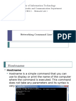 Faculty of Information Technology: Networking Command Line Tools