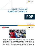 OSCE - Contratación Directa por estado de emergencia