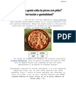 ¿Porque La Gente Odia La Pizza Con Piña PDF