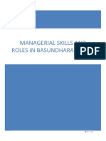 Managerial Skills and Roles in Bashundhara Group