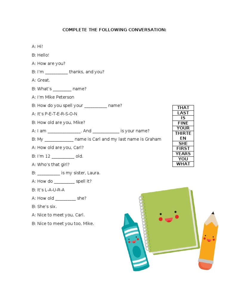 Conversation Practice for Beginners | PDF