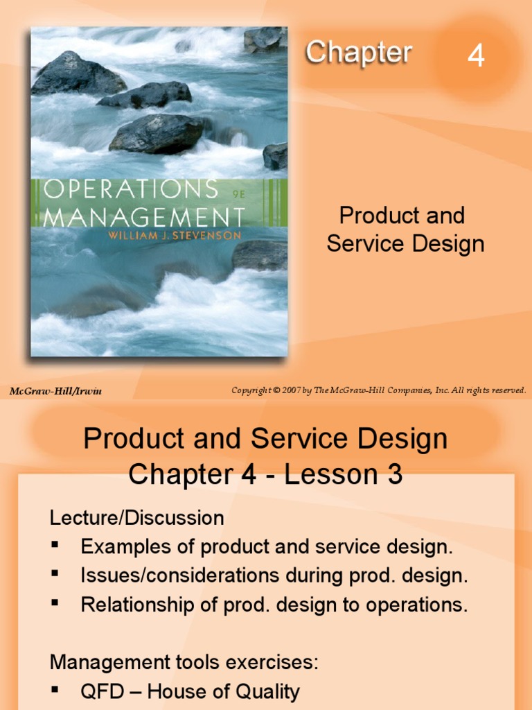 Product and Service Design: Mcgraw-Hill/Irwin | PDF | Reliability ...