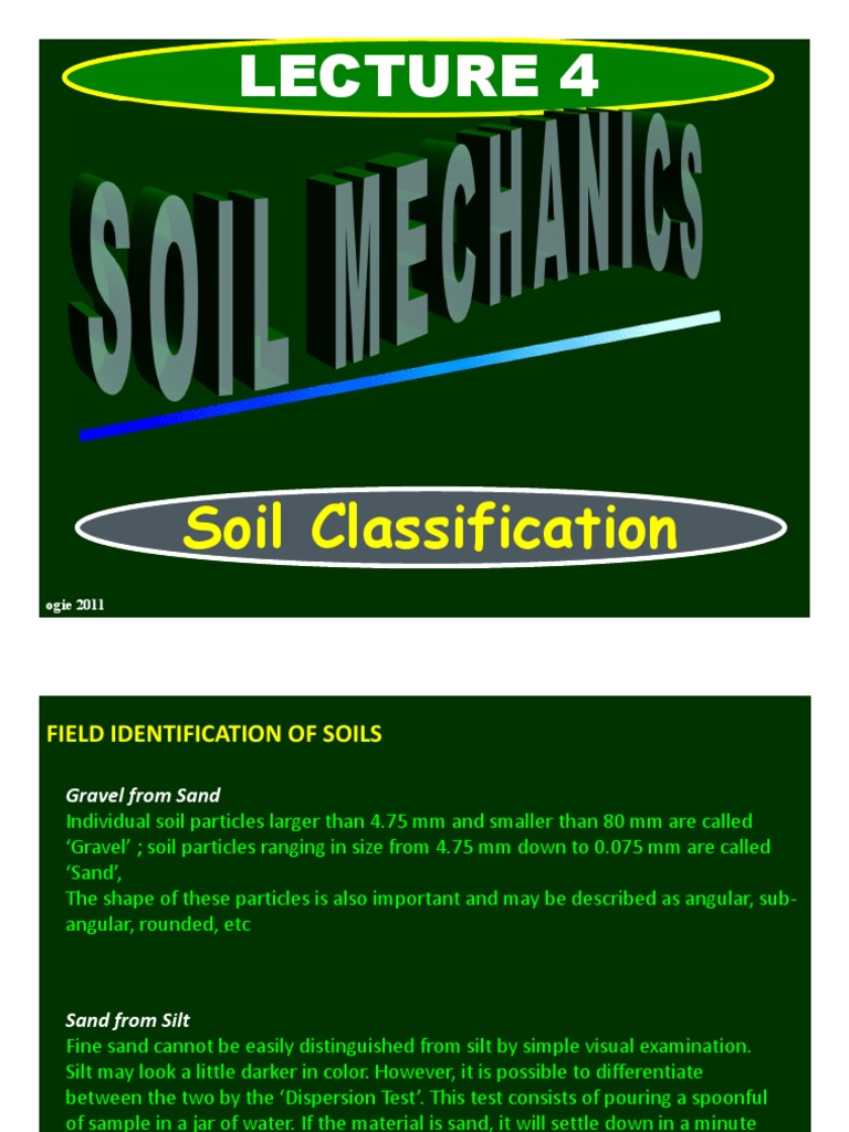 Classifying Soils: An In-Depth Look at Methods for Identifying and ...