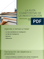 La Ruta Cuantitativa de La Investigación