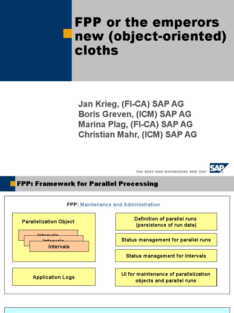 Framework for Parallel Processing in SAP | PDF | Object (Computer ...