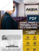 Brochure Akira Eventos