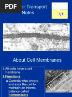 transport membran sel cell membrane osmosis scribd