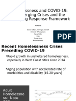 Homelessness and COVID-19: Converging Crises and The Emerging Response Framework