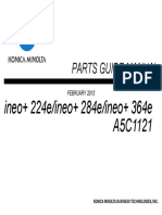 Parts Guide Manual for ineo+ 224e/284e/364e Digital MFP Color Models